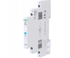 FF Lampka modułowa 1-fazowa mėlyna 110V AC 1/2 modułu LK-701B-110