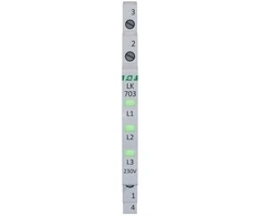F&amp;F LK-703G VALDYMO LEMPAS ŽALIA 3XLED 1/3S
