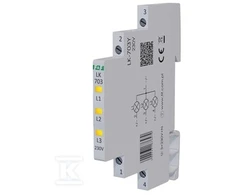 F&amp;F LK-703Y ŽIBINTAS. 1/3S 3X LED GELTONA