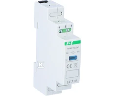 F&amp;F LK-712 B 10÷30V-1×LED NIEB,TH35,1-FAZĖ