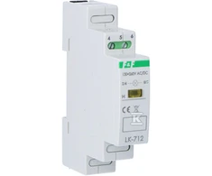 F&amp;F LK-712 Y 130÷260V-1×LED GELTONAS, TH35,
