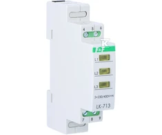 F&amp;F Maitinimo valdymo lempa 3F TH35 geltona LK- 713 Y