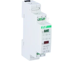 F&amp;F LK-714 130÷260V 2XLED CZERW-ŽALIA TH3