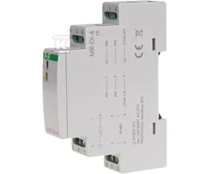 F&amp;F Išplėtimo modulis 4 skaitmeninis įėjimas 6-30V AC / DC su MODBUS RTU išėjimu 9-30V nuolatinės srovės maitinimo šaltiniu (MR- DI-4 LO)