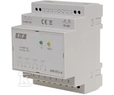 F&amp;F 4Z 16A relės išvesties plėtinys modulis su MODBUS RTU MAX -MR- RO-4 produkcija