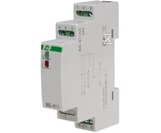 Bistabili relė F&amp;F BIS-411M-LED-24V 16A 1NO 9-30V AC/DC LED su kontaktų padėties atmintimi DIN bėgiui