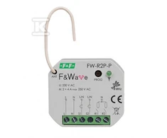 F&amp;F Radijo dvibutė relė skardinėms su fi60 85- 265V AC / DC daugiafunkcine paviršiaus montuojama FW-R2P