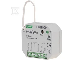 F&amp;F STER.Radijas.LED P/T 2-CH.DIN 10÷16V DC