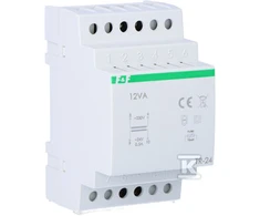 F&amp;F TR-24-TRAFO SIEC.230/24V~,0.5A,12VA,TH35