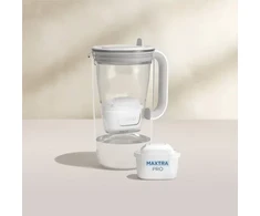 Filtravimo ąsotis Brita Glass su 2 įdėklais MaxtraPro PP (mėlynas; 2,5 l)