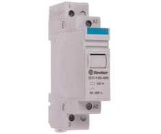 „Finder“ modulinė galios relė 1NO 20A 24V DC AgSnO2 kontaktas (22.21.9.024.4000)