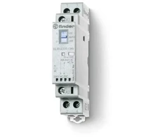 FINDER 22.32.0.230.4440 Modulinis kontaktorius 2R 25A 230V AC/DC, automatinio įjungimo-išjungimo funkcija, veikimo indikatorius + LED, 17,5 mm 22.32.0.230.4440