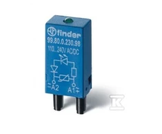 Finder EMC LED Žalias+WARYSTOR 6-24VAC/DC