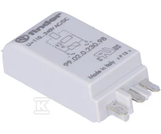 Finder MODUŁ EMC LED Žalias+WAR 110-240VAC/DC