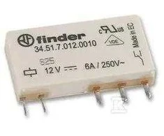„Finder“ miniatiūrinė relė 1P 6A 12V DC (34.51.7.012.0010)
