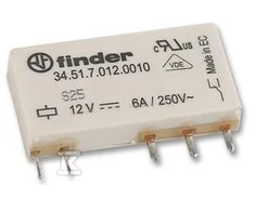 Finder Miniatiūrinė relė 1P 6A 60V DC (34.51.7.060,0010)