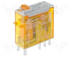 „Finder“ miniatiūrinė relė 2P 8A 24V AC (46.52.8.024.0040)