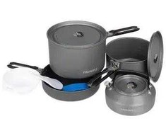 FEP „Fire-Maple Feast 4“ kelioninis virtuvės reikmenų rinkinys – juodas