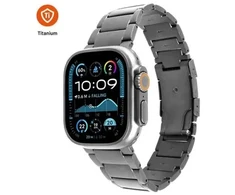 FIXED Titanium Strap Dirželis Juodas Tytan, Nerūdijantis plienas