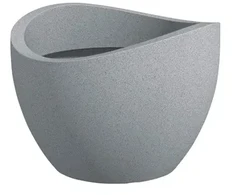 Lumarko FLOWERPOT PLASTIC 250/50 STONY Pilkas D50