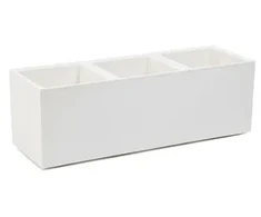 GĖLIŲ Vazonas PLASTIKINIS KARO 90X30X30CM CREAM