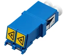 FO Adapteris SM LC duplex (bezkołnierzowy) su klapką przeciwkurzową ALANTEC