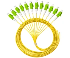 FO Pigtail SM 1J 9/125 (G.657.A1) wtyk LC/APC dł. 2 m "EASY STRIP" - najmniejszy dostępny promień gięcia (opakowanie 12 vnt, geltona) ALANTEC