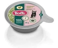 FOLK Kitten Delicate kalakutiena dish – šlapias kačių maistas – 85g