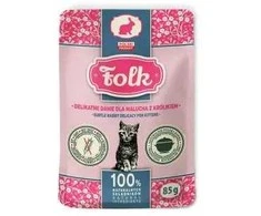 FOLK Kitten Subtle rabbit delicacy – šlapias kačių maistas – 85g