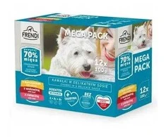 FRENDI vištiena, jautiena, Veal – drėgnas ėdalas šunims – 12x100g