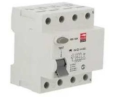 FSS 4P 63A TIPAS A Liekamosios srovės jungiklis 4P 63A 0,03A, KOOP Elektro FSS 4P 63A tipas A