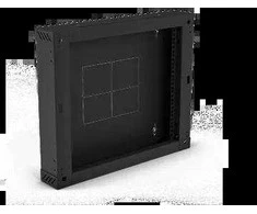Galinė dalis 100 mm (atverčiama/sulankstoma) dviejų sekcijų spintelėms SW-18U-600-450-01-C, juoda ALANTEC