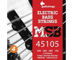 Galli MSB45105 – bosinės gitaros stygos .045-.105, plieninė apvija roundwound