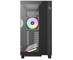 „GameMax NEX C53 BK“ kompiuterio apsaugos ir tvirtinimo elementai, juodi