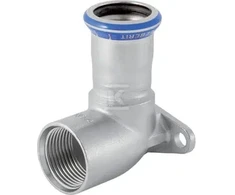 Geberit Mapress Nerūdijantis plienas 90° jungiamosios detalės su vidiniu sriegiu DN 15 (33405)