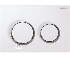 Geberit Omega 20 wc mygtukas, baltas/chromas