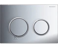 Geberit taustiņš Omega20, 212x142 mm, hroms/matēts hroms/hroms