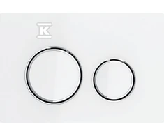 Geberit Sigma21 wc mygtukas, baltas stiklas/chromas