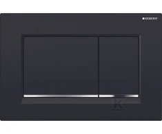 Geberit taustiņš Sigma30, 246x164 mm, juodas/hroms/juodas
