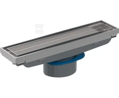 Geberit Cleanl‌ine dušo latako grotelės su įklijuojama plytele,18,8x4,3 cm, nerūdijantis plienas