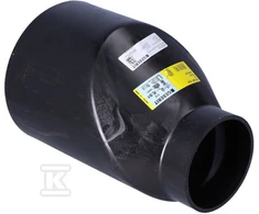 Geberit SUMAŽINANTIS PEHD 200X125 ASIMMETRIŠKAS ILGUS (HDPE CHAN.
