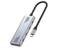 „Gembird UHB-CM-U310-C4-01“, 4 prievadų USB-C 3.2 (2 kartos) C tipo šakotuvas