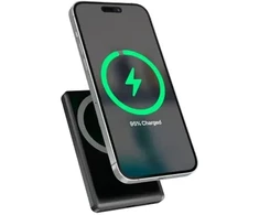 Gembird PB10-WPC15M-LCD-01 magnetinė belaidė išorinė baterija su LCD ekranu, 15W, 10000 mAh, juodas