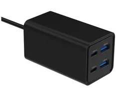 GEMBIRD Greitasis USB Power Delivery USB tipo C įkroviklis 4x USB 65 W GaN juodas