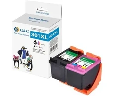 Tusz G&amp;G Wysokiej jakości kartridże do HP 301XL BKxC 2er Set