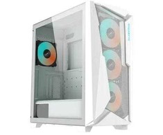 Gigabyte case C301 SZKŁO balta, ATX, Mid Tower, balta