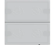 GIRA mygtuko jutiklis 4 Comfort 2x KNX TS4 antracitas 5002028