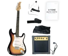 V-TONE ESST39 SB elektrinė gitara 4/4 stratocast
