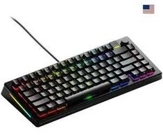 Glorious GMMK 3 Pro 75% Custom Klaviatūra žaidimams - Pre-Built, ANSI (US išdėstymas), Fox Switches, Juodas