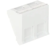 GNIAZDO MODULARNE KEYSTONE KĄTOWE SXF-M-2-45-WH-U SOLARIX